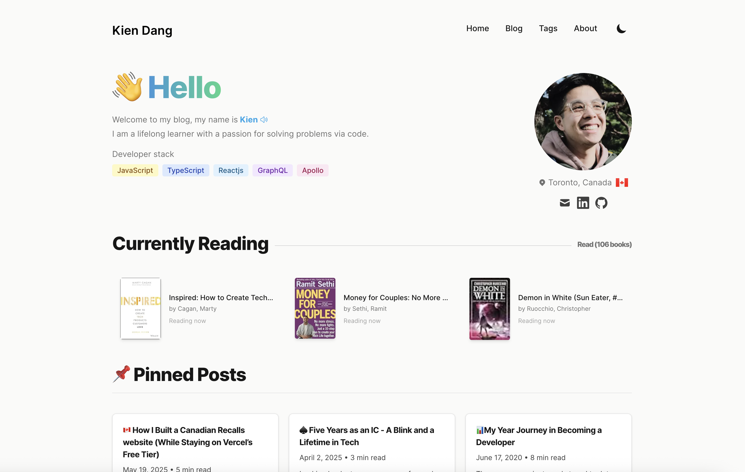 Project Personal Blog